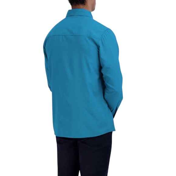 Men's Pacific Trail XXL Button Front Shirt Green Rolled Long / Short Sleeve NWT - Picture 4 of 11